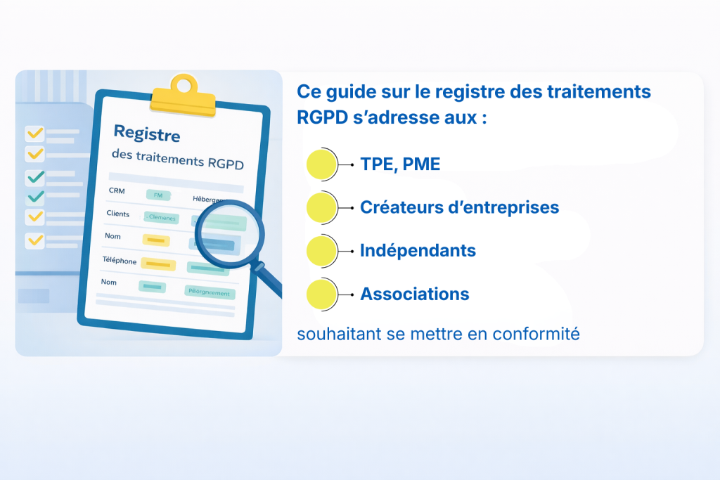 Registre des traitements RGPD