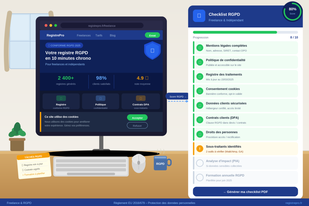 RGPD pour auto-entrepreneur et freelance